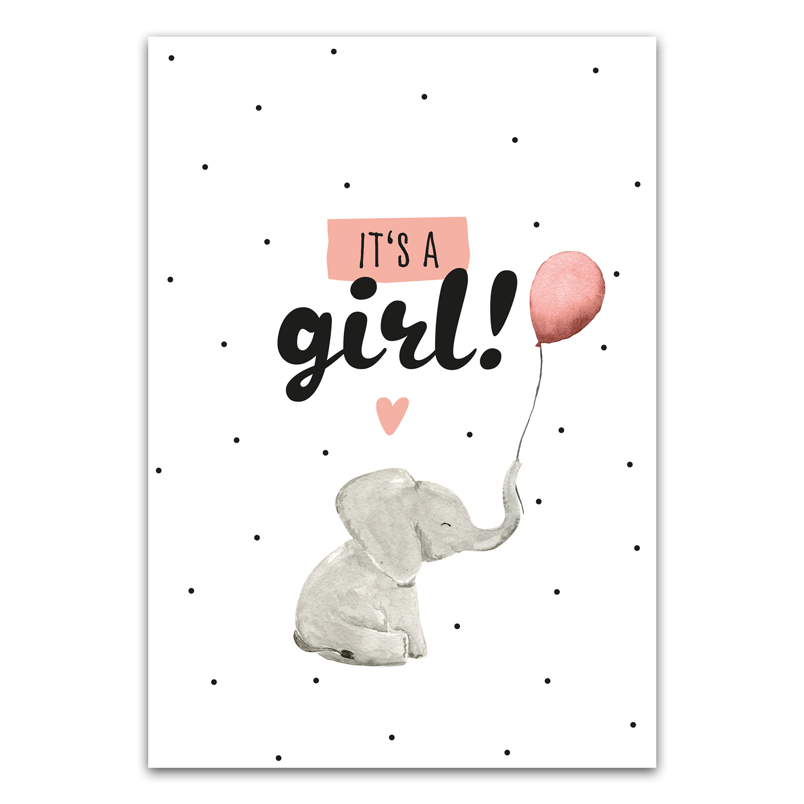 It's a girl Postkarte