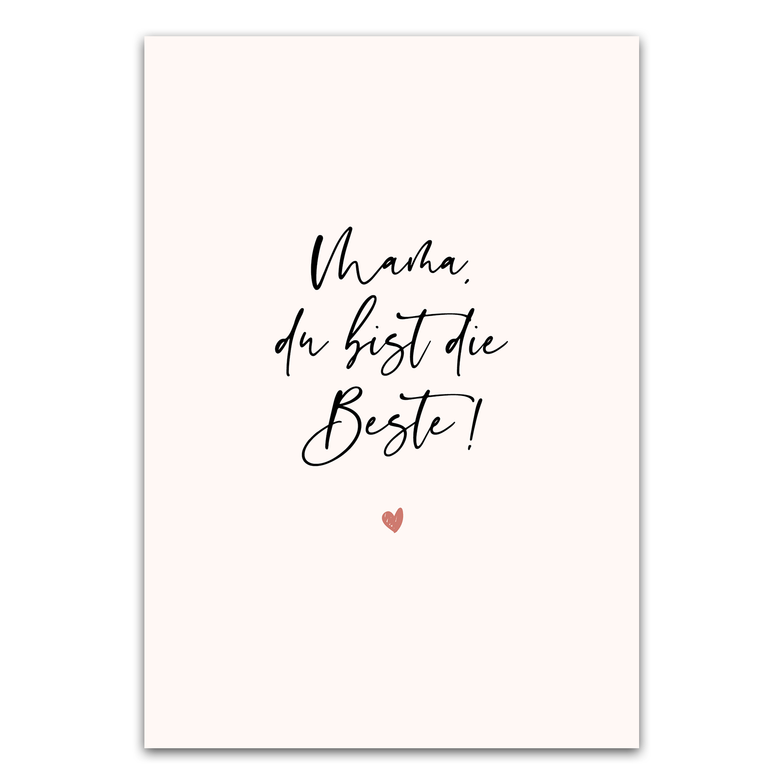 Mama Du bist die Beste Postkarte